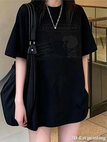 Women T-Shirts - Black - View 6