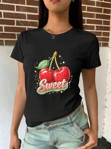 Women T-Shirts - Black - View 2