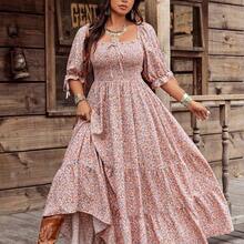 Women Long Dresses - 彩色 - 查看 2