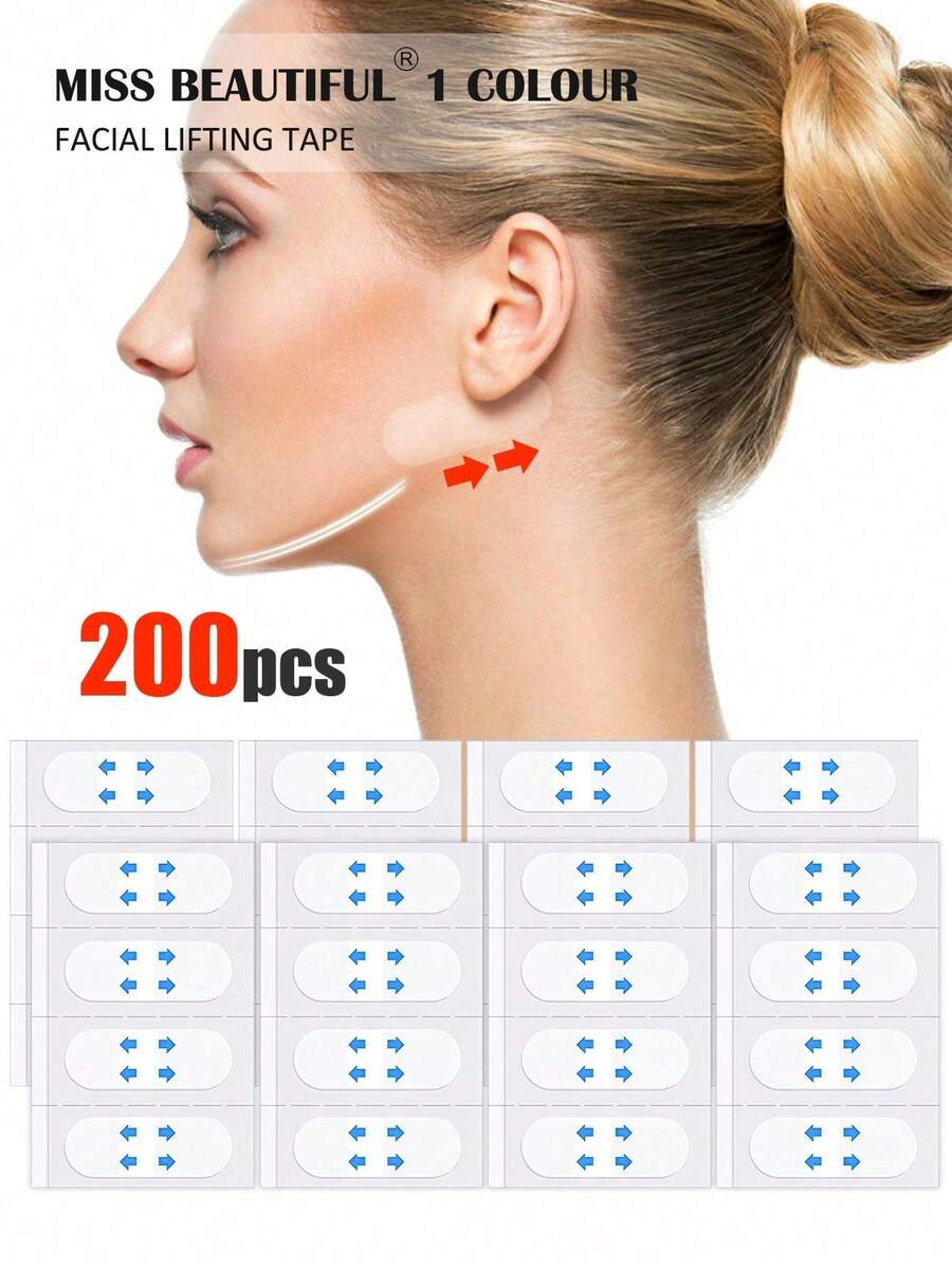 Miếng dán nâng cơ mặt vô hình, băng dán nâng cơ mặt, miếng dán nâng cơ vô hình, miếng dán làm săn chắc da mặt trong suốt không đường may, nâng và định hình cơ mặt, tạo hình khuôn mặt đẹp. Nâng da chảy xệ, làm mờ nếp nhăn, cải thiện cằm đôi, vùng da cằm và mắt, bộ 120/80/40/20 miếng. - Nhiều màu - Xem 1