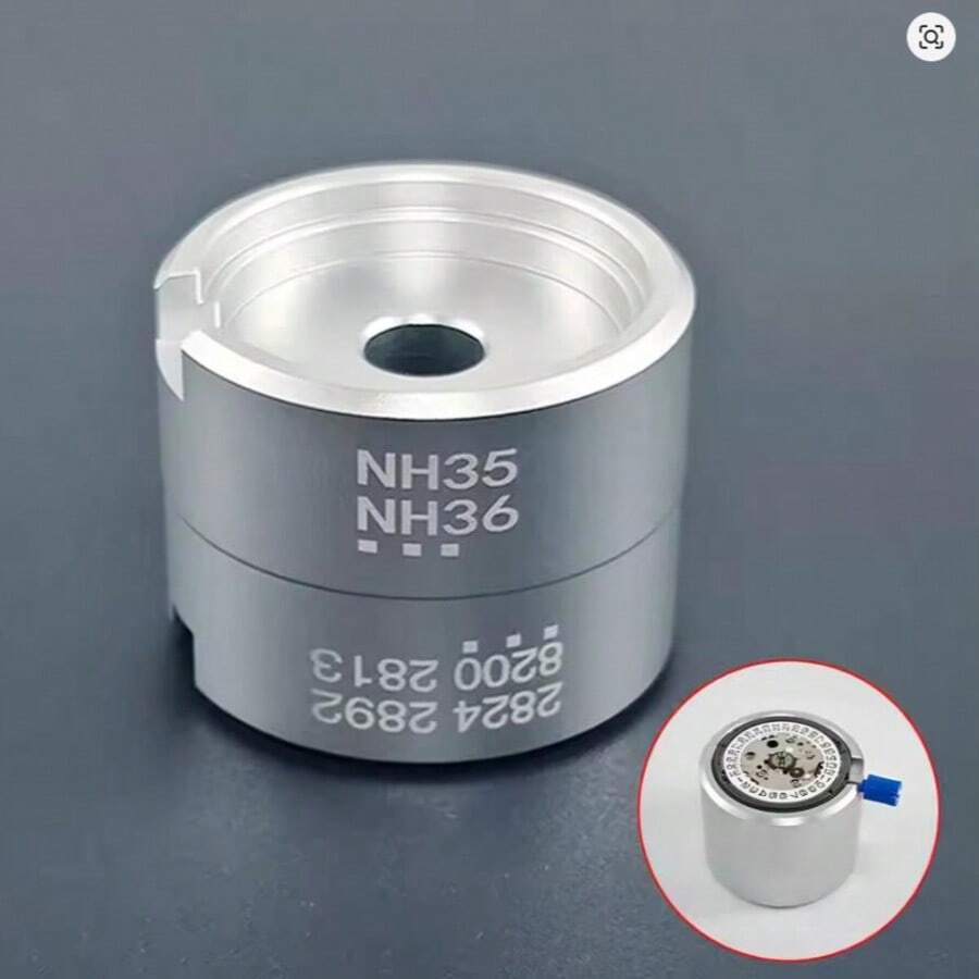 1個 NH34 NH35 手錶機芯固定支架,適用於 NH36 SKX007 7S26 4R35 4R36 2824 2836 8215 機芯改裝底座維修組裝工具 - 銀色 - 查看 1