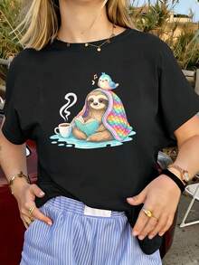 Women T-Shirts - Black - View 1