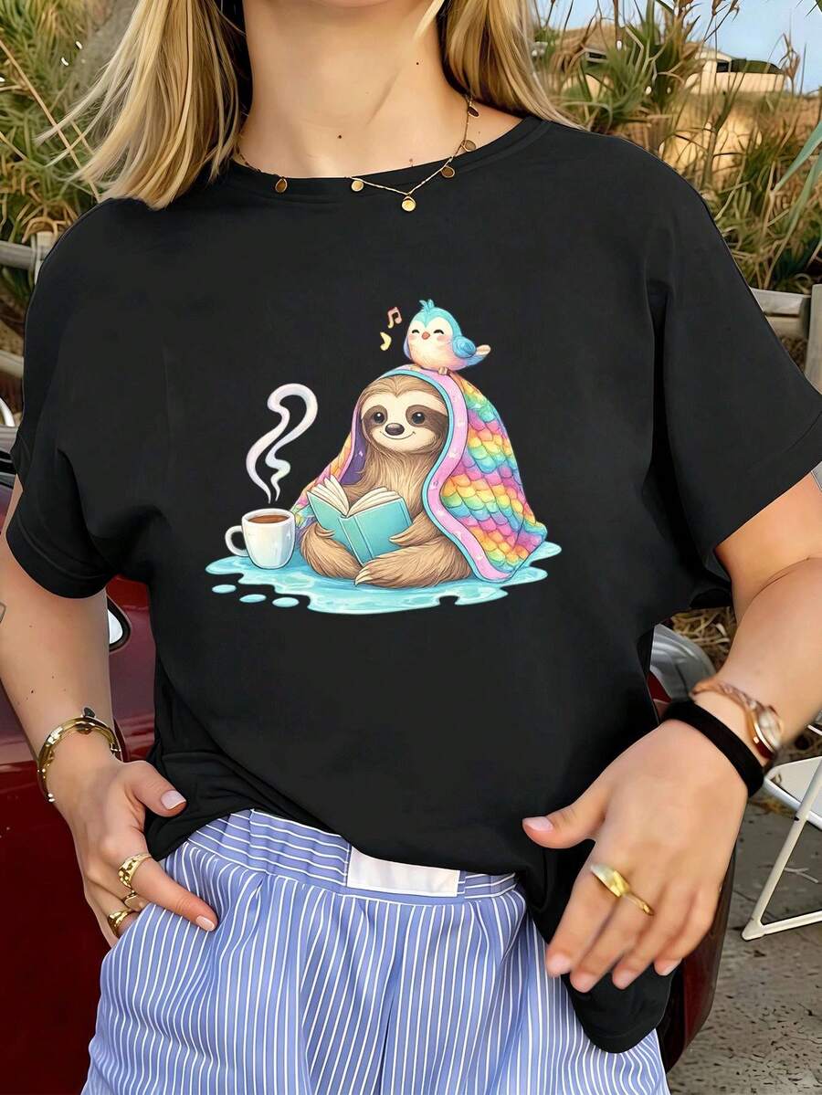 Women T-Shirts - Black - View 1