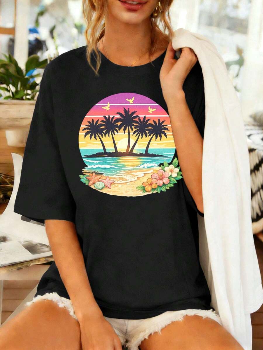 Women T-Shirts - Black - View 1