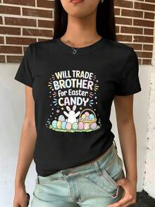 Women T-Shirts - Black - View 2