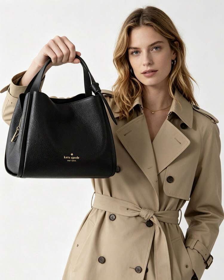 Kate Spade KS KNOTT Women's Bucket Handbag, Large Capacity Tote