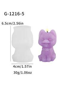 1 khuôn silicon làm nến hình chú chó dễ thương - A-trắng - Xem 6