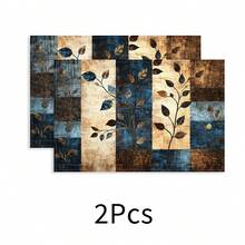 1pc Linen Placemat, Breakfast Mat, Coffee Coaster, Bowl Pad, Kitchen Accessory, Easy To Clean Dining Mat, Suitable For Home, Restaurant, Dining Decor, Holiday Gift, Gift For Friends, Multi-Piece Set - Multicolor - View 13