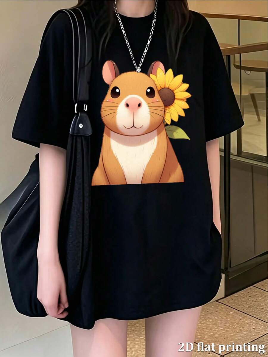 Women T-Shirts - Black - View 1