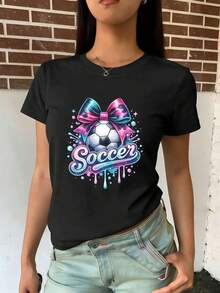 Dam-T-shirts - Svart - Visa 2