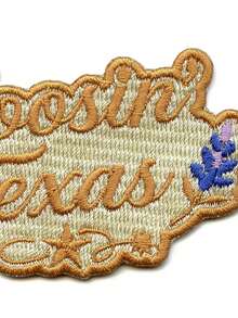 1 miếng vá thêu hình ca sĩ nhạc đồng quê Choosin Texas Bluebonnet, có thể ủi lên. - Nhiều màu - Xem 5