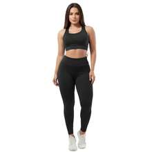 Combo Of 4 Sets Of Leggings, Gym Workout, Supplex Top And Pants A01 Plain - ĐEN-XÁM-NÂU-RƯỢU VANG - Xem 6