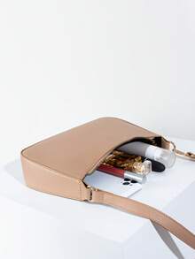 Túi đeo chéo một vai kiểu baguette tối giản thời trang - Màu Khaki - Xem 6