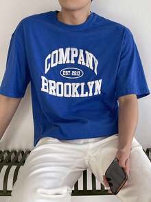 Summer Graphic Lettering Drop Shoulder T-Shirt - White - View 4