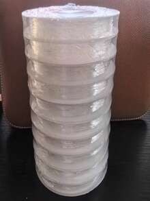 手工玻璃绳 DIY 串珠首饰，透明水晶弹力绳，高品质弹力绳，适用于水晶、玛瑙、玉石手链和手镯 - 彩色 - 查看 35