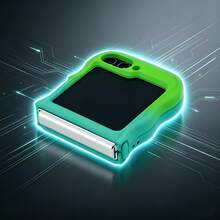 1个马卡龙渐变波浪笑脸图案折叠手机壳，兼容三星Galaxy Z Flip3 5G、Galaxy Z Flip4 5G、Galaxy Z Flip5 5G、Galaxy Z Flip6 5G、Galaxy Z Flip7 5G - 綠色 - 查看 3