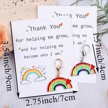 Grazie per avermi aiutato a crescere' Set regalo di apprezzamento a tema, Gettone abbraccio tascabile, 5 pz/10 pz Portachiavi arcobaleno unici, adatti come regali per il mese del Pride, feste di compleanno, regali commemorativi, regali, omaggi per feste, e altri regali di amicizia alla moda. Scelta di regalo creativa per il mese del Pride. - Multicolore - Visualizzare 4