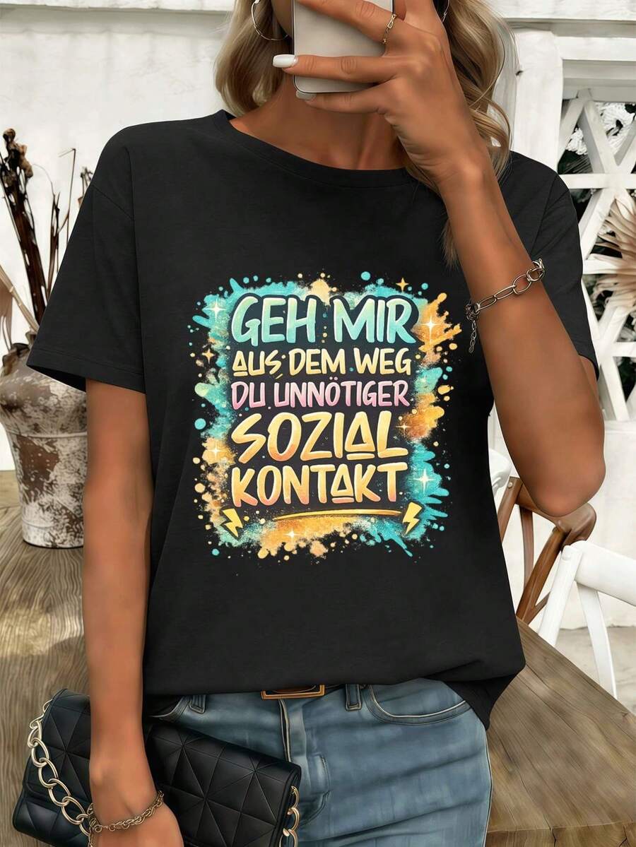 Women T-Shirts - Black - View 1