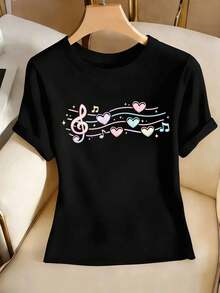 Women T-Shirts - Black - View 2