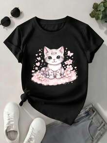 Women T-Shirts - Black - View 1