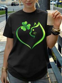 Women T-Shirts - Black - View 1
