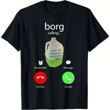 Borg Calling Shirt Funny St Patricks Beer T-Shirt - Black - View 1