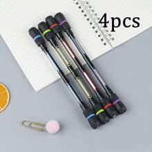 Bộ 2/4 bút xoay ngón tay, mực đen 0.5mm, luyện tập tay linh hoạt, chống rơi, chống trượt, có chức năng viết, văn phòng phẩm sáng tạo dùng cho văn phòng và học tập. - Nhiều màu - Xem 14
