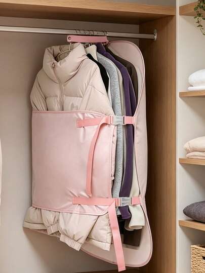 1pc Compression Storage Board, Compression Board, Garment Dust Cover, Down Jacket Storage Bag, Vertical Closet Storage Board, Foldable Compression Board, Multi-Color Options, Wardrobe Storage Tool, Fabric And Down Jacket Storage Bag, A Great Gift For Saving Space And Organizing Closet, Mother's Day Gift, Stress Relief Toy
