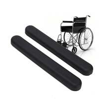 Accesorios Universales para Silla de Ruedas: Reposabrazos con Tampón de Tornillo, Almohadilla de Repuesto de Cuero y Esponja para Reposabrazos de Silla de Ruedas - Abs-(22.5-32.5) - Ver 1
