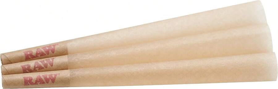 RAW Cones Classic King Size - 20 Pack - Pre Rolled RAWthentic Cones Rolling Papers With Tips, , Green Blazer Sticker - White - View 1