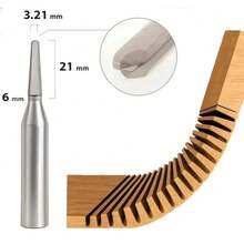 MDF Curving Cutter - D3,21mm X 21mm Haste 12,7mm - View 1