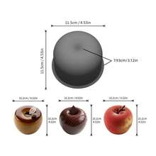 Khuôn làm bánh hình quả việt quất/táo đơn 4 inch, chịu nhiệt và dễ vệ sinh, dụng cụ làm bánh mousse, có thể tái sử dụng. - Xem 13