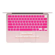 1pc Fashion Multi-Color English Keyboard Protector, Compatible With MacBook Neo 13-Inch (A18) Pro 2026 Model A3404 512GB With Touch ID, Anti-Slip Anti-Oil, Comfortable Typing, Multiple Colors Available - View 3