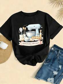 Women T-Shirts - Black - View 2