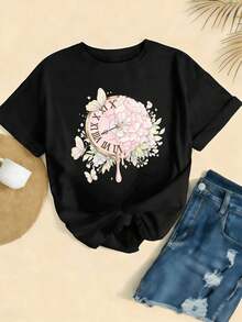 Women T-Shirts - Black - View 2