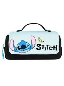 Hộp bút di động chính hãng Disney, có tay cầm, dung tích lớn, nhiều lớp, in hình Stitch, Gấu và Chuột Mickey, có khóa kéo, thích hợp cho học sinh, trường học, văn phòng và đồ dùng học tập. - Bộ - Xem 9