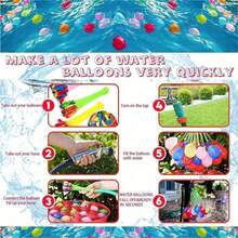 1332pcs Water Balloons Quick Fill Water For Pools, Fighting, Water Companions, Water Balloons For Outdoor Family, Friends, Backyard - 彩色 - 查看 9