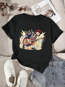 Women T-Shirts - Black - View 2