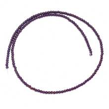 1串 2/3/4/6/8/10mm 約38-180顆 紫色圓形血鐵黑瑪瑙打孔隔珠 手作手鍊項鍊耳環珠寶鞋飾衣飾配件材料 無磁性 - 電鍍紫色 - 查看 10