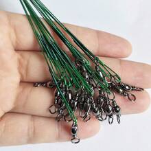 Bộ 20 dây câu cá bằng thép không gỉ, độ bền cao, có khóa xoay, thích hợp cho mồi câu và lưỡi câu. - Tuyến đường Thousand Island - Xem 2