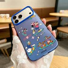 迪士尼手機殼，卡通米妮、唐老鴨、奇奇、蒂蒂高顏值，適用於iphone17pro、12pro、14promax、16promax、ip17、16plus、15promax、、ip16、14plus、15pro、ip14、13promax、17air、12、11，可愛保護殼。 - 藍色 - 查看 2