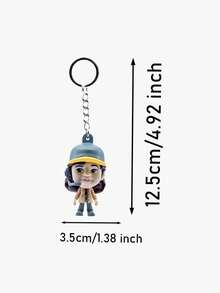 Stranger Things Officially Licensed Pocket Hero Window Box Dustin Henderson PVC Keychain Anime Figure Keychain Figurine Bag Clip Charms Lucas Sinclair Collector Keyring Backpack Decor 1Pc Netflix - YUME-15333 - View 3