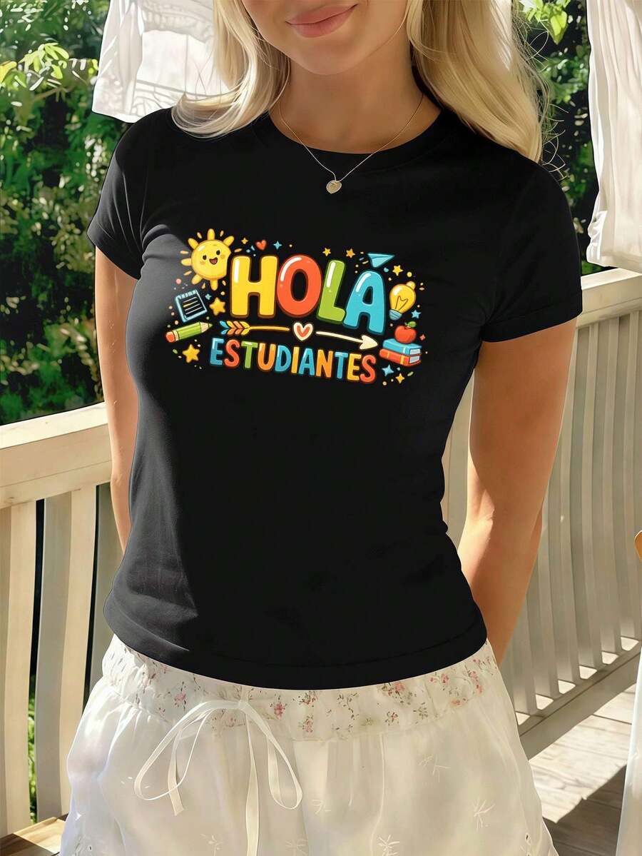 Women T-Shirts - Black - View 1