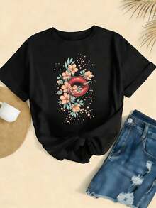 Women T-Shirts - Black - View 2
