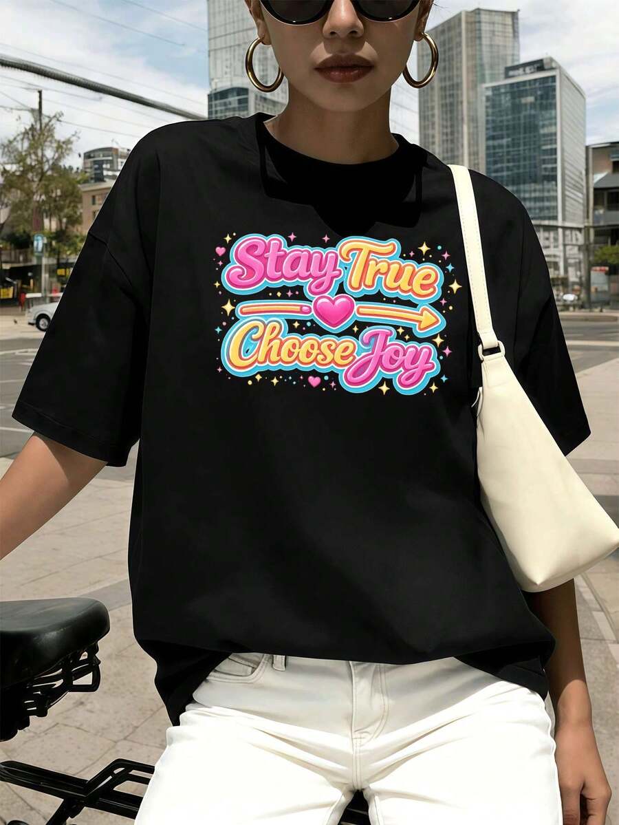 Women T-Shirts - Black - View 1