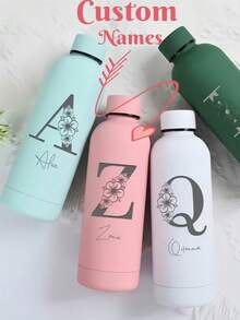 Bình nước bằng thép không gỉ khắc tên theo yêu cầu, quà lưu niệm cho phù dâu, phù rể trong đám cưới, quà tặng ngày lễ cho thầy cô, bố mẹ. - Nhiều màu - Xem 10