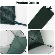 1pc Foldable Bird & Insect Isolation Net - Thick UV Protection Net Cover, Suitable For Outdoor Plant & Vegetable Safety Protection, 60x60x60cm, With Fixing Clips, Gardening Net | Mesh Net | Durable Outdoor Cover, Gardening Net - A - View 8