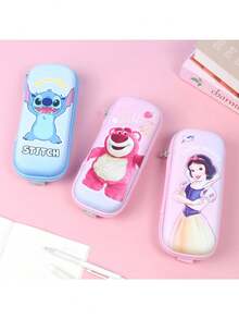 Hộp đựng bút cứng cáp, chính hãng Disney, kích thước 23x11x5cm, dung tích lớn, chất liệu EVA, có túi lưới, in hình Stitch, Bạch Tuyết, Buzz Lightyear, Người ngoài hành tinh và Người Nhện. Hộp đựng bút có khóa kéo bền chắc, lý tưởng cho học sinh, trường học, văn phòng và đồ dùng học tập. - Bộ - Xem 9