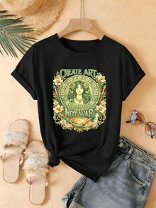 Women T-Shirts - Black - View 2