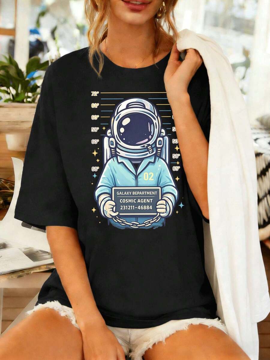 Women T-Shirts - Black - View 1
